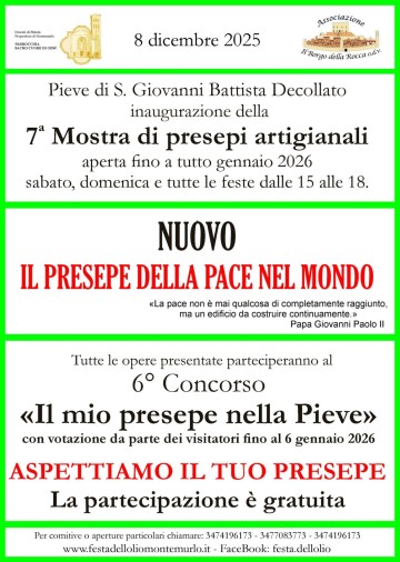 Mostra di Presepi artigianali a Borgo della Rocca